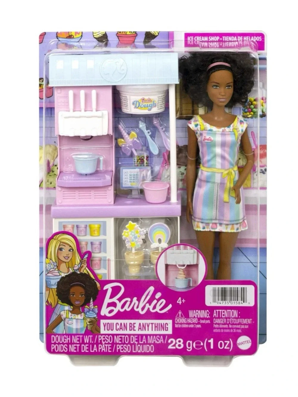 NIP Barbie You Can Be Anything Ice Cream Shop Playset